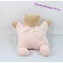 Semi flat comforter bear NATTOU cloud pink bell 22 cm