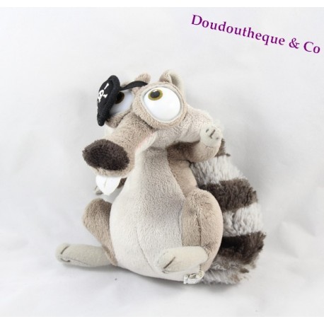 Peluche Scrat pirate écureuil L'âge de glace 4 La dérive des continents 17 cm Peluche Scrat pirate écureuil L'âge de glace 4 La dérive des continents 17 cm