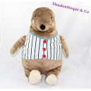 Plush taupe IKEA brown vest striped forest animals 44 cm