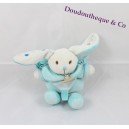 Plush mini Rabbit DOUDOU y COMPANY azul claro