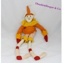 Muñeca de ratón L'OISEAU BATEAU amarillo naranja 50 cm