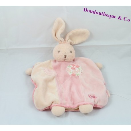 Kuscheltier Puppe Hase KALOO Kollektion Lilirose Blumen rosa 26 cm