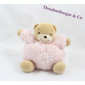 Teddy bear KALOO pink Fur Fur 15 cm