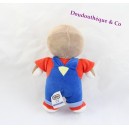 Plüsch Sie Charlie AJENA Teddy 24 cm roten und blauen overalls