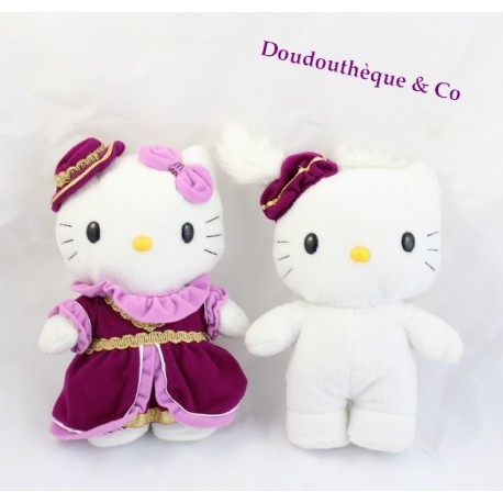 Peluche, Doudou HELLO KITTY léopard, panthère SANRIO 18cm Peluche, Doudou HELLO KITTY léopard, panthère SANRIO 18cm