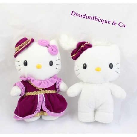 Peluche, Doudou HELLO KITTY léopard, panthère SANRIO 18cm