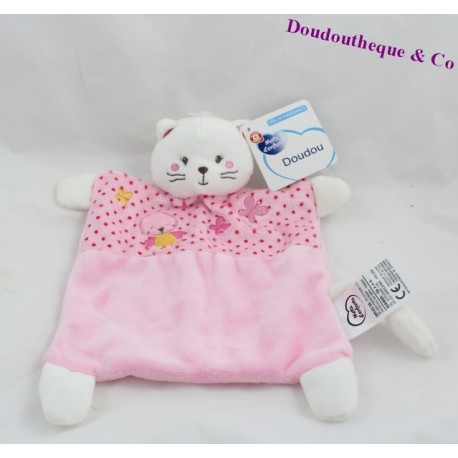 Doudou boule chat KALOO 18cm pull bleu Doudou boule chat KALOO 18cm pull bleu