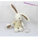 Doudou von Aktivität Kaninchen POMMETTE weiß und braun 20cm