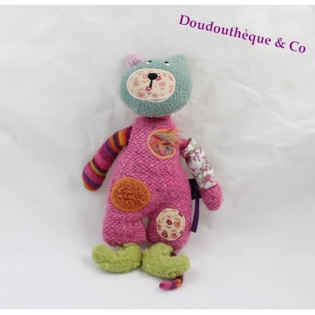 Doudou chat MOULIN ROTY collection Les Jolis pas Beaux 26cm 