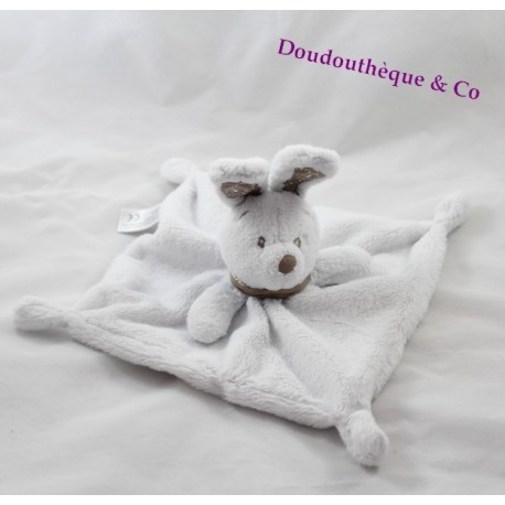 Doudou flat white bandana SIMBA DICKIE rabbit Mole 22 cm