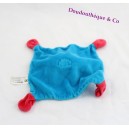 Doudou flat cat blue brand laundry on cat 20 x 20 cm