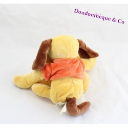 Doudou Chien Jaune Et Marron Baby Nat Pull Orange 25cm Sos Blanket