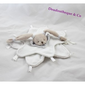 Doudou plano celestial frazada y compañía conejo blanco estrellas mi frazada 26 cm