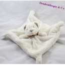 Piatto orsetto peluche NICOTOY sciarpa bianca bandane marrone 24 cm