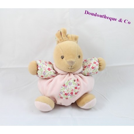 Doudou Ball Kaninchen KALOO Liberty Blumen Vogel 17 cm Doudou Ball Kaninchen KALOO Liberty Blumen Vogel 17 cm