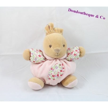 Doudou Ball Kaninchen KALOO Liberty Blumen Vogel 17 cm