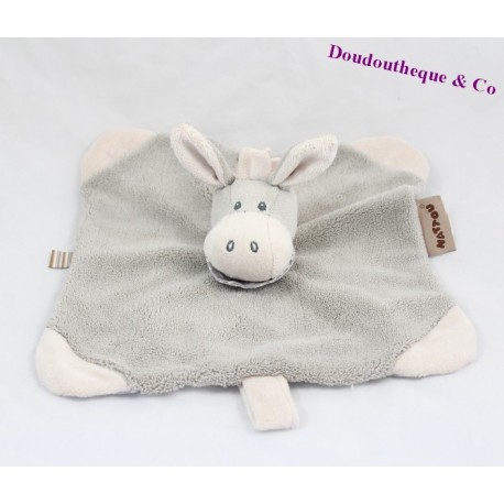 Doudou Flachesel NATTOU Cappuccino weiß grau 26 cm Doudou Flachesel NATTOU Cappuccino weiß grau 26 cm