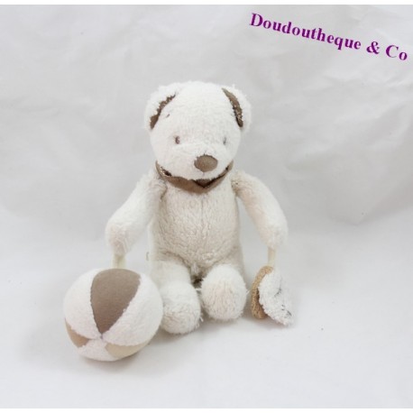 NICOTOY bear comforter white brown baby balloon