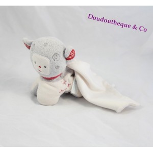 Doudou mouchoir mouton SUCRE D'ORGE collection Cajou 