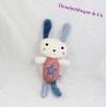 Doudou rabbit TAPE A L'OEIL stripes blue blue star blue 29 cm