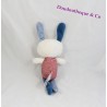 Doudou rabbit TAPE A L'OEIL stripes blue blue star blue 29 cm