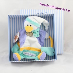 Pingouin bleu Doudou et Compagnie poisson grelot marionnette