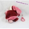 Cuddly toy puppet Minouchette cat DOUDOU ET COMPAGNIE burgundy pink 25 cm