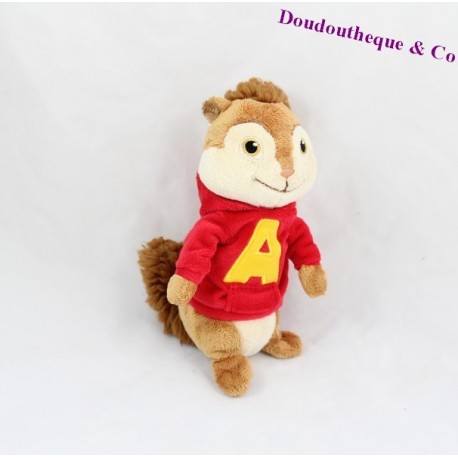 Peluche Alvin GIPSY Alvin et les Chipmunks sweat rouge 20 cm