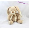 Doudou Plat lapin PLUSHIES Collection Beige 