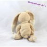 Doudou Plat lapin PLUSHIES Collection Beige 