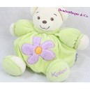 Doudou patapouf ours KALOO fleur orange