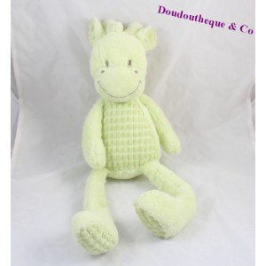 Peluche, doudou girafe TEX BABY vert 50cm