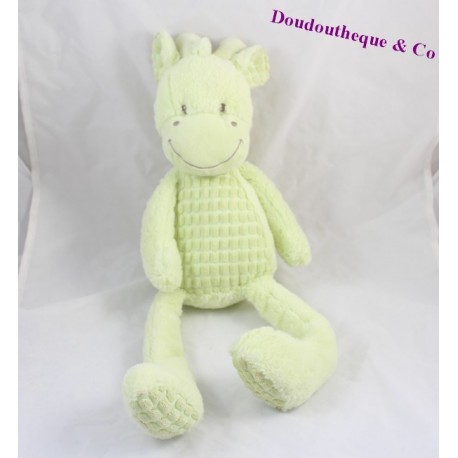 Peluche, doudou girafe TEX BABY vert 50cm Peluche, doudou girafe TEX BABY vert 50cm