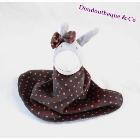 Wende-Esel Kuscheltier VERTBAUDET Esel Mädchen Junge Streifen Polka Dots Wende-Esel Kuscheltier VERTBAUDET Esel Mädchen Junge Streifen Polka Dots