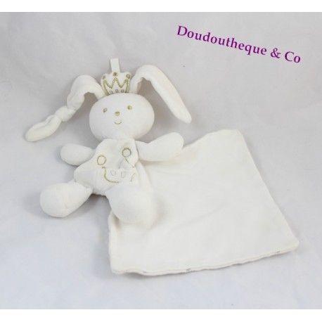 Doudou Lapin roi BERLINGOT mouchoir