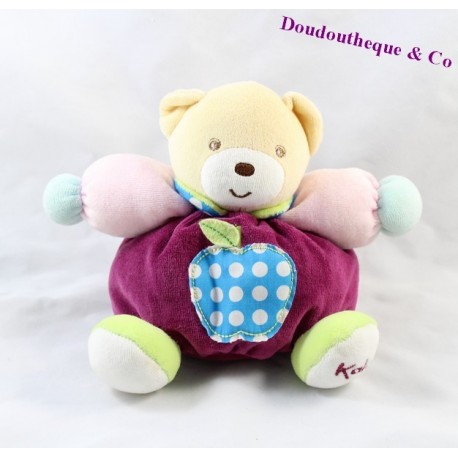 Doudou Ours KALOO boule ballons ronds 15 cm  	