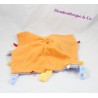 Doudou plat Chien NATTOU bleu orange rouge voiture noeuds