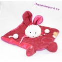 Flat rabbit cuddly toy ATELIER IMAGINE red fabric 32 cm