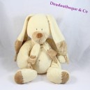 Doudou Kaninchen Bastien 20cm Creme und Beige NICOTOY