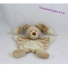 Doudou Flachkaninchen NICOTOY Bastien Kreuz bestickt beige 20 cm