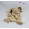 Doudou Flachkaninchen NICOTOY Bastien Kreuz bestickt beige 20 cm