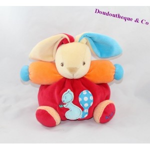 KALOO rabbit ball cuddly toy squirrel red orange blue 18 cm