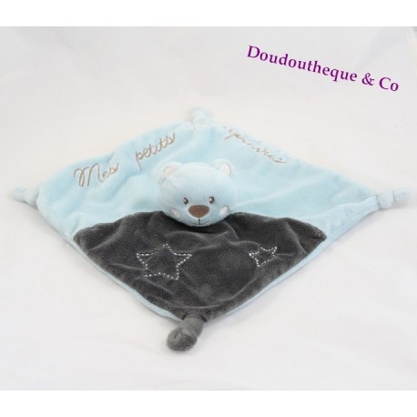 Tragen Sie flache Doudou KIMBALOO mein Stern klein blau-grau-copinous Tragen Sie flache Doudou KIMBALOO mein Stern klein blau-grau-copinous