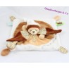 Flat cuddly toy DOUDOU ET COMPAGNIE Tatoo brown white