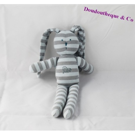 Doudou lapin PETIT BATEAU Sheriff 27cm Doudou lapin PETIT BATEAU Sheriff 27cm