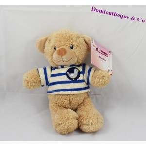 Doudou ours violet POMMETTE 21cm