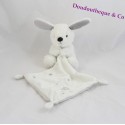 Doudou rabbit handkerchief SIMBA TOYS BENELUX white grey Nicotoy 35 cm