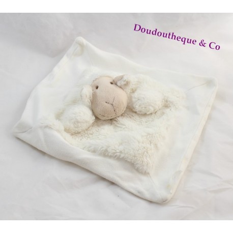 Doudou plat Mouton blanc QUAX