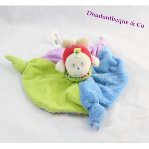 Doudou plat éléphant BEBE CONFORT 4 noeuds beige - 24 cm