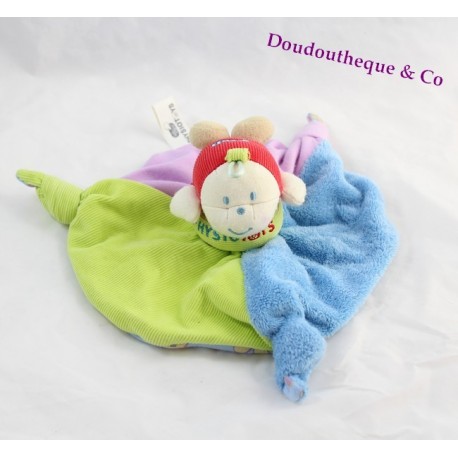 Doudou plat éléphant BEBE CONFORT 4 noeuds beige - 24 cm